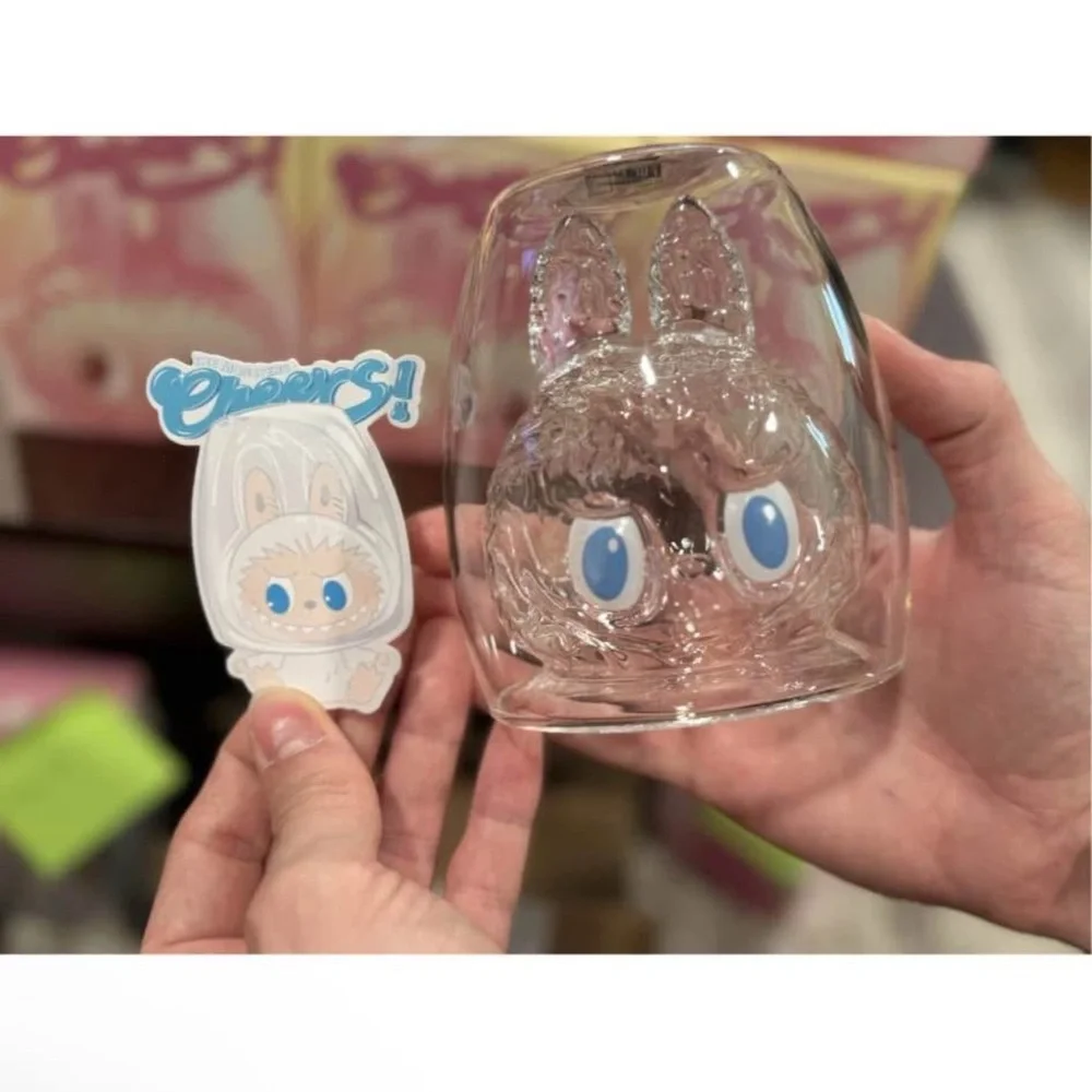 POP MART- LABUBU The Monsters Cheers Series Double Walled Glass - AUTHENTIC